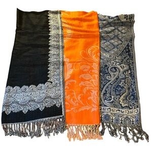 Bundle of Pashmina-style Scarves NWT
